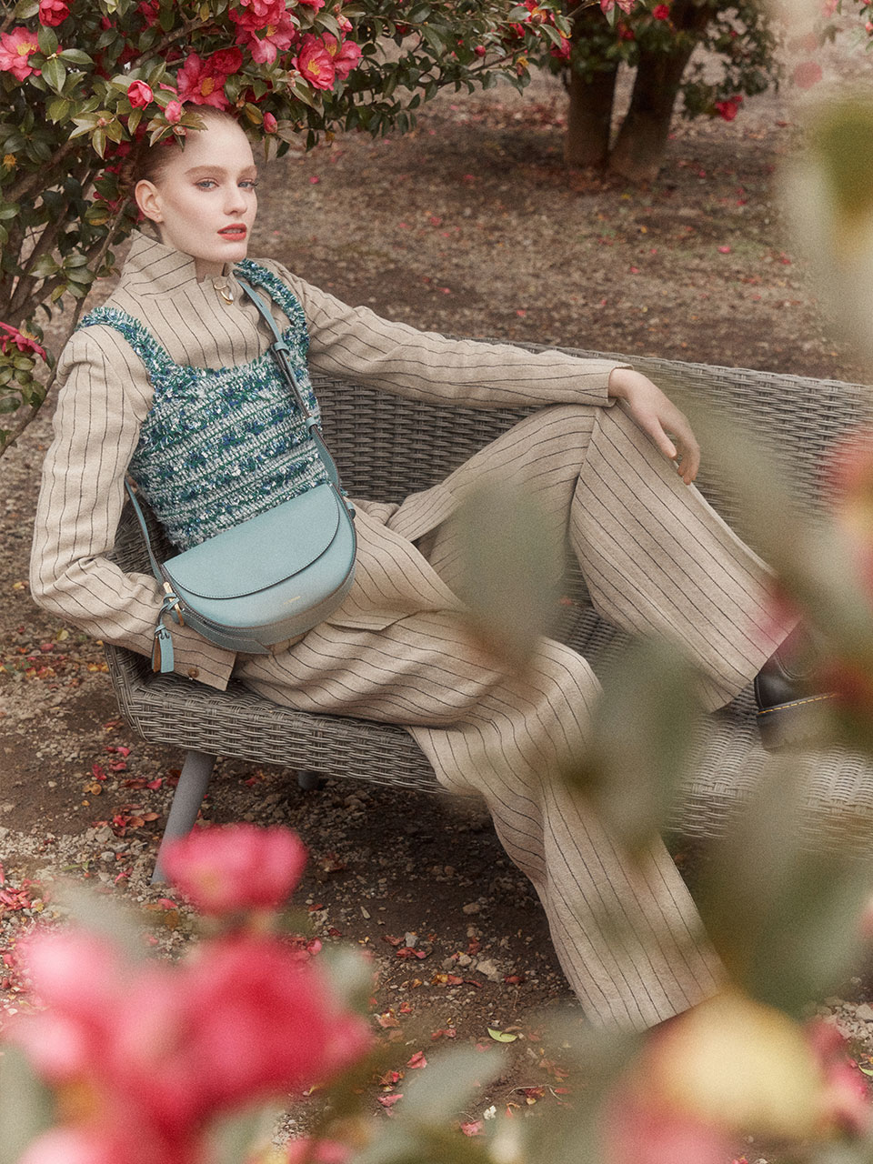 JOY GRYSON - SIERRA FLAP SHOULDER BAG (LUPIN BLUE)